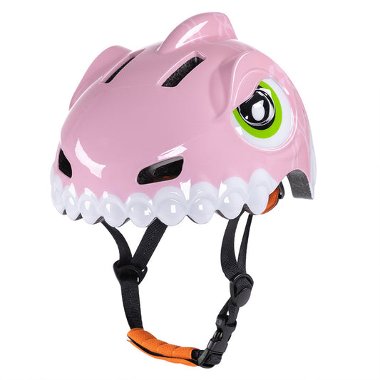 WOZINSKY Children's bicycle helmet 52-56 cm - pink dinosaur