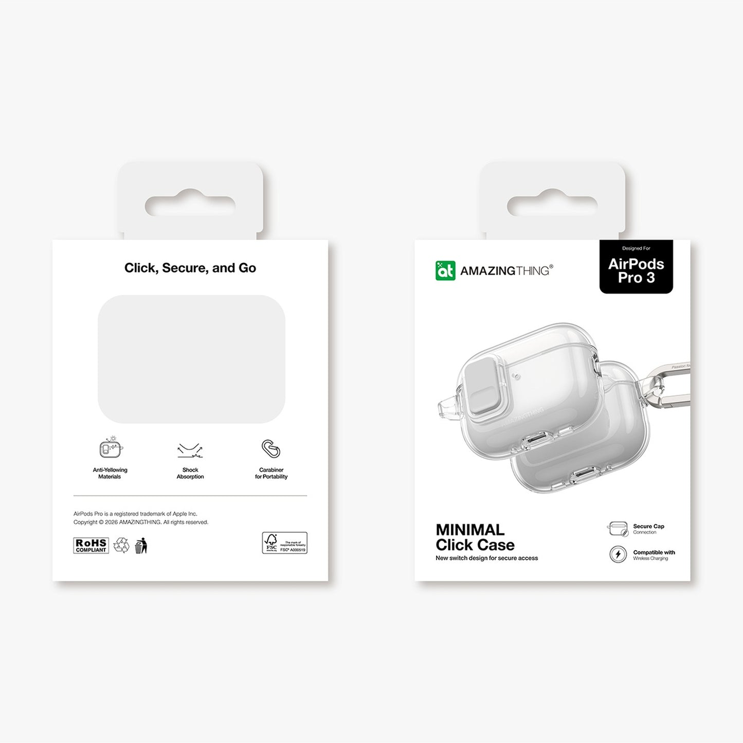 AmazingThing AirPods Pro 3 Minimal Case - transparent – image 5