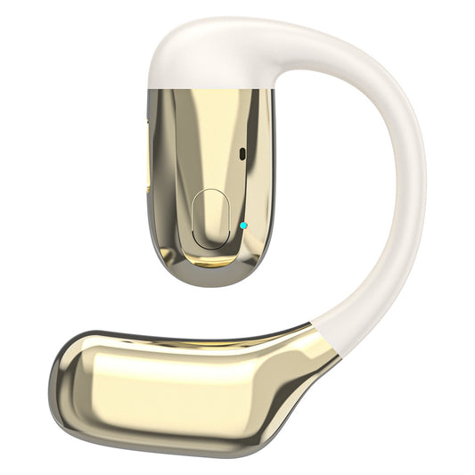 DUDAO U4Pro Bluetooth universal earphone for both ears - beige and gold