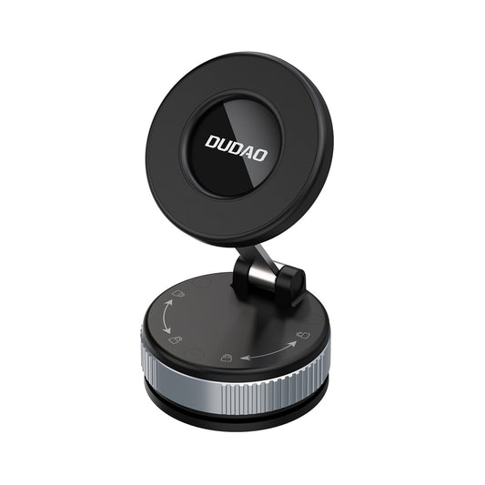 DUDAO Smartphone car holder with suction cup for glass, dashboard, MagSafe - black
