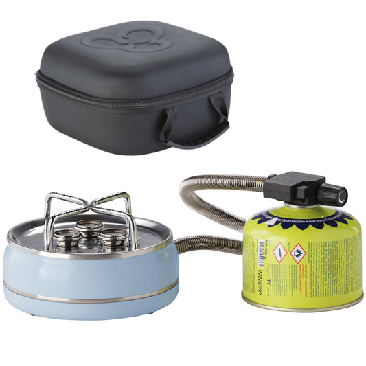 MEVA Powerful BOB camping stove, 3 piezo burners, 2.8 kW igniter