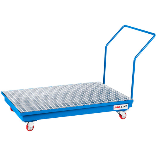 PRO-LINE Containment drip tray for 2 barrels 200l PRO-LINE 1210x810x981mm mobile