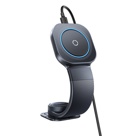 BASEUS Smartphone car holder with MagSafe wireless dashboard charger - black