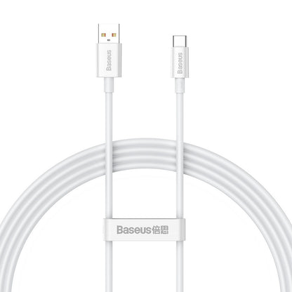BASEUS USB-A - USB-C Superior Series cable 100W 1.5m - white