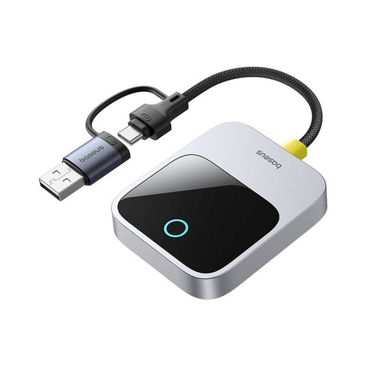 BASEUS Wireless adapter for Apple CarPlay Bluetooth - gray