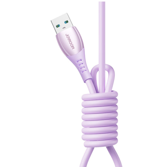 JOYROOM USB-A - USB-C Vibrant Series 3A cable 1.2m - purple