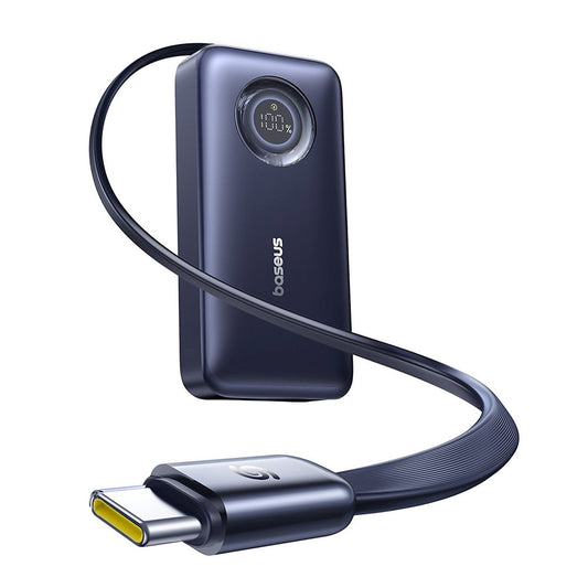 BASEUS Powerbank 10000mAh 45W USB-C EnerCore CR11 with retractable USB-C cable - black