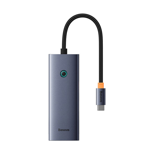 BASEUS HUB 5in1 USB-C to HDMI USB-A USB-C PD 4K splitter - gray