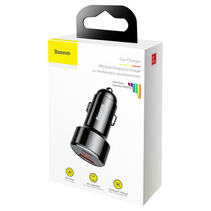 BASEUS Car charger with display USB-A USB-C 45 W - black – image 6