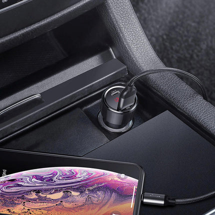 BASEUS Car charger with display USB-A USB-C 45 W - black – image 8