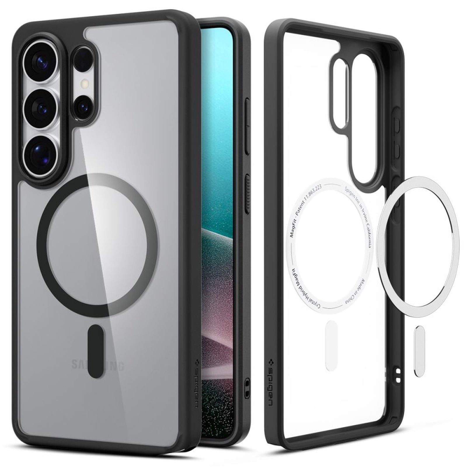 SPIGEN Case for Samsung Galaxy S26 Ultra Ultra Hybrid Mag MagSafe - transparent and black – image 2