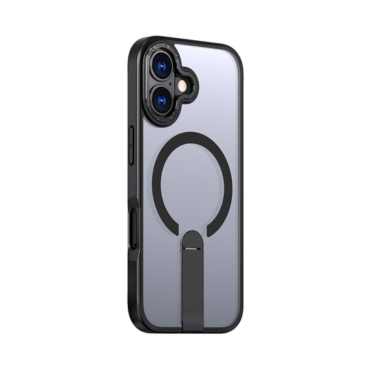 HURTEL Case cover with stand for iPhone 17 Hybrid Armor X MagSafe - black