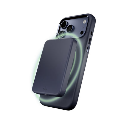 PURO Silicone Case with Camera Protection and Aluminum Buttons for iPhone 17 Pro MagSafe - Dark Blue – image 3