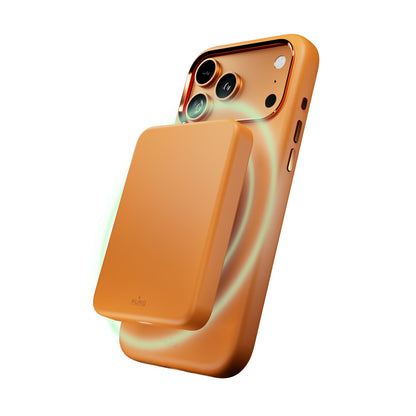 PURO Silicone Case with Camera Protection and Aluminum Buttons for iPhone 17 Pro MagSafe - Orange – image 3