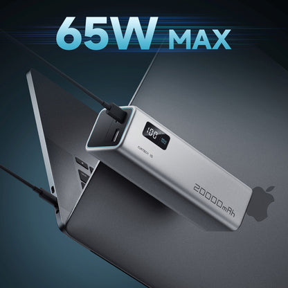 CUKTECH Powerbank 20000mAh USB-C USB-A 100W - gray – image 2