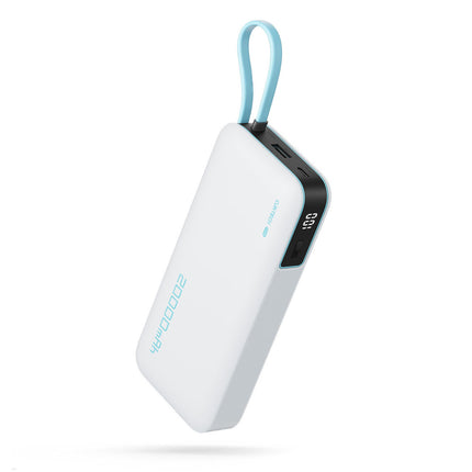 PURO Powerbank 10000mAh USB-A USB-C with built-in cable - white – image 5