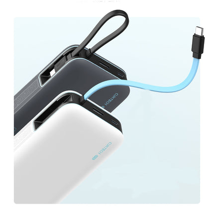 PURO Powerbank 10000mAh USB-A USB-C with built-in cable - white – image 6