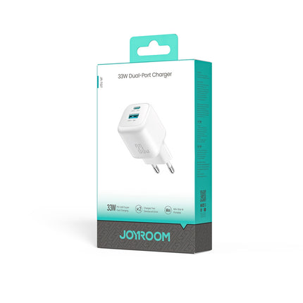 JOYROOM USB-A USB-C 33W wall charger - white – image 6