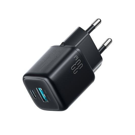JOYROOM USB-A USB-C 33W wall charger - black