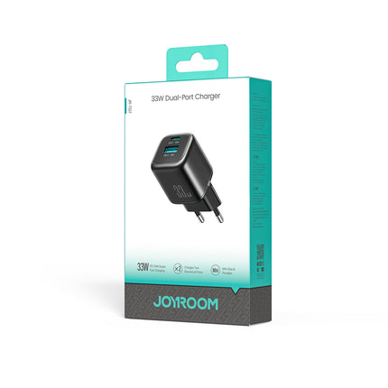 JOYROOM USB-A USB-C 33W wall charger - black – image 7