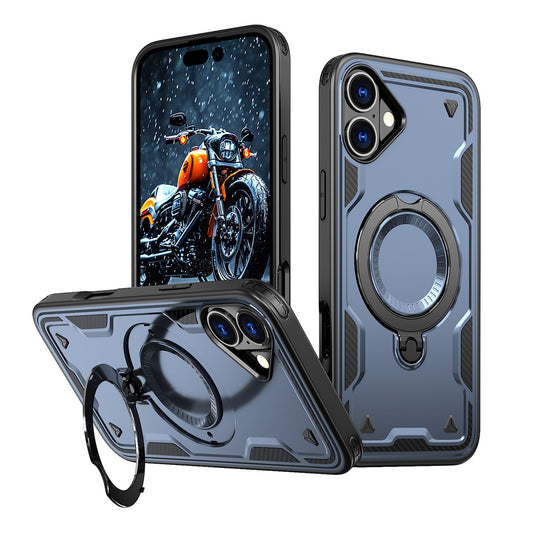 HURTEL Case cover for iPhone 16 Hybrid Armor Trendy MagSafe - blue