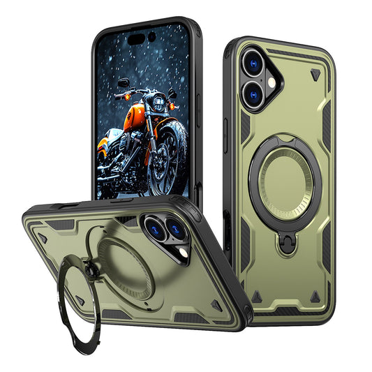 HURTEL Case cover for iPhone 16 Hybrid Armor Trendy MagSafe - green