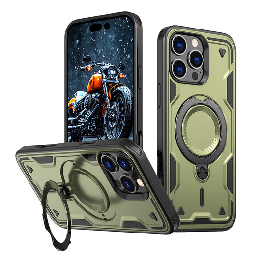 HURTEL Case cover for iPhone 16 Pro Max Hybrid Armor Trendy MagSafe - green