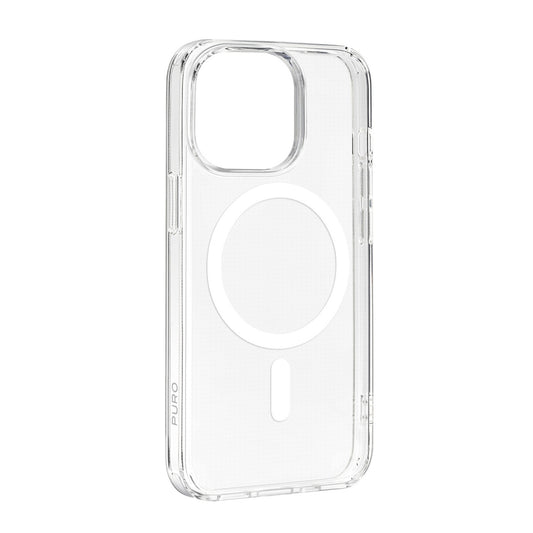 PURO Silicone case for iPhone 15 Pro Lite Mag MagSafe - transparent