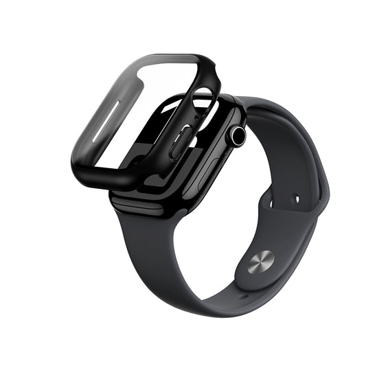 AmazingThing Case with tempered glass for Apple Watch 46mm Radix Glass - black