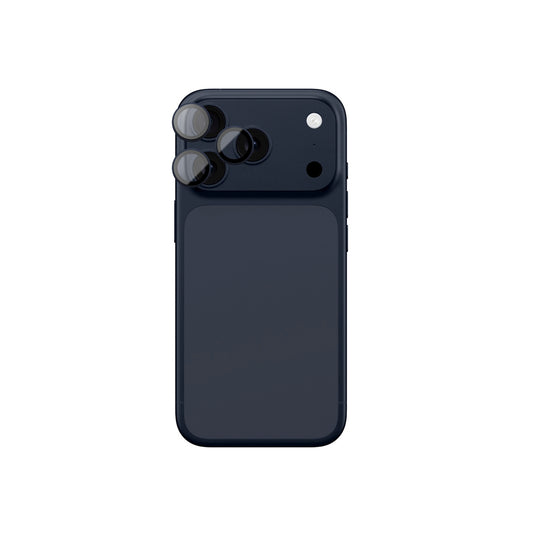 AmazingThing Camera glass for iPhone 17 Pro / Pro Max with a blue aluminum Lens Glass frame