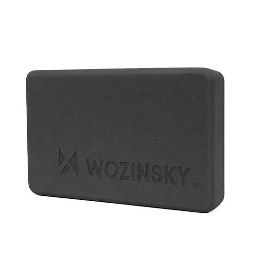 WOZINSKY Pilates yoga block and stretching exercise block - black