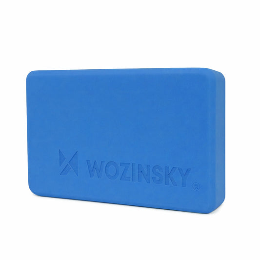 WOZINSKY Pilates yoga block and stretching exercises - blue