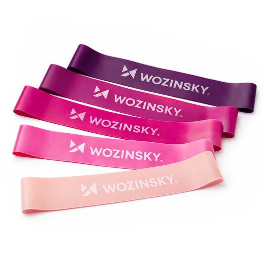 WOZINSKY Resistance training bands made of TPE - 5 pcs.