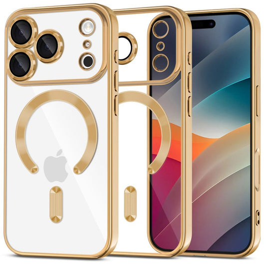 Tech-Protect Case for iPhone 17 Pro MagFlex MagSafe - transparent gold