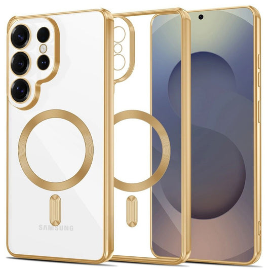 Tech-Protect Case cover for Samsung Galaxy S26 Ultra MagFlex - transparent gold