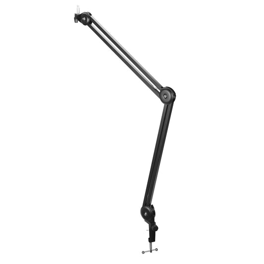 BOYA Adjustable microphone arm stand with anti-shock basket for desk - black