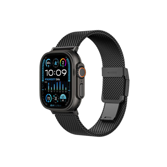AmazingThing Titanium strap for AppleWatch 38/40/41/42/44/45/46/49 mm - black