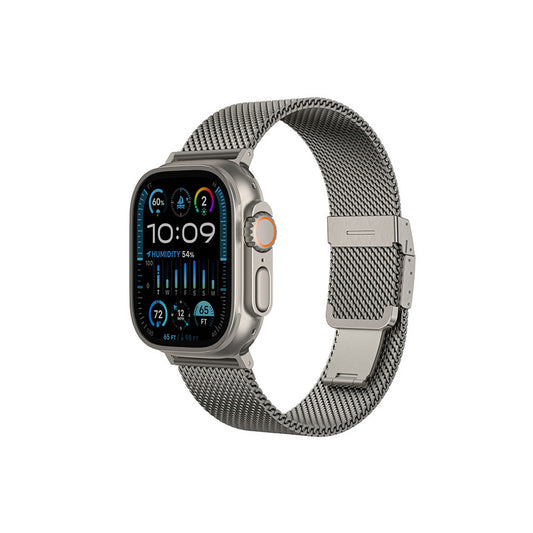 AmazingThing Titanium strap for AppleWatch 38/40/41/42/44/45/46/49 mm - silver