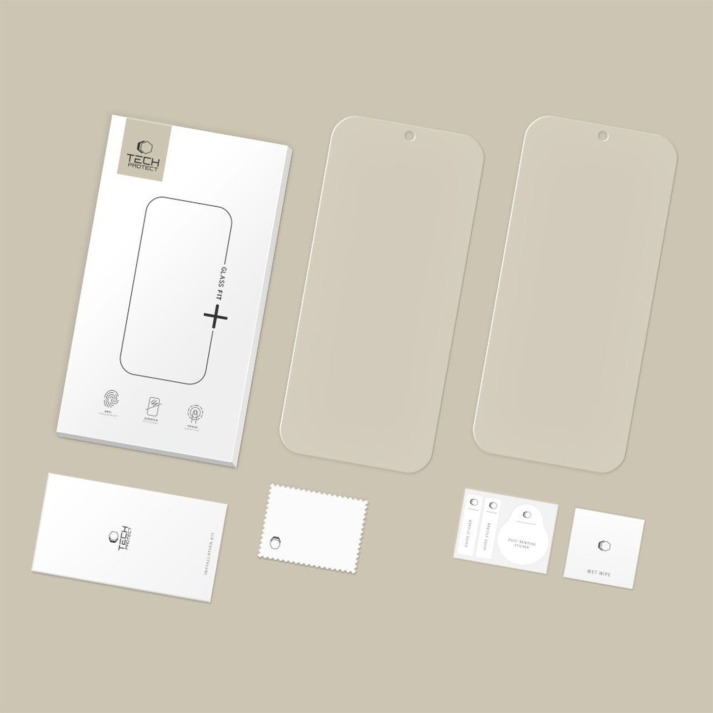 Tech-Protect Tech-Protect Glass Fit+ 2-pack tempered glass for Google Pixel 9 / 9 Pro / 10 / 10 Pro - transparent – image 5