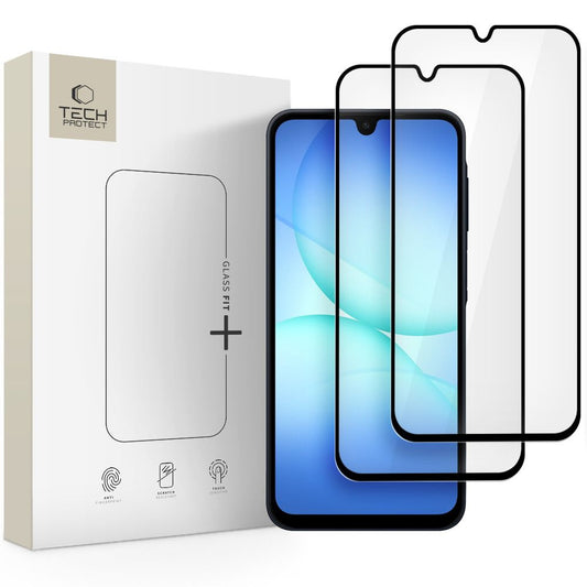 Tech-Protect Tempered glass for Samsung Galaxy A16 4G / 5G / A26 5G / A17 4G / 5G Glass Fit+ black - 2 pcs.