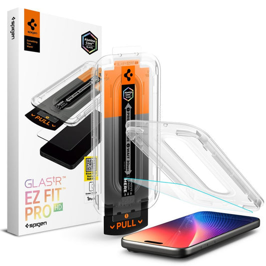 SPIGEN Tempered glass for iPhone 16 Pro / 17 / 17 Pro Glas.TR EZ Fit Pro - transparent
