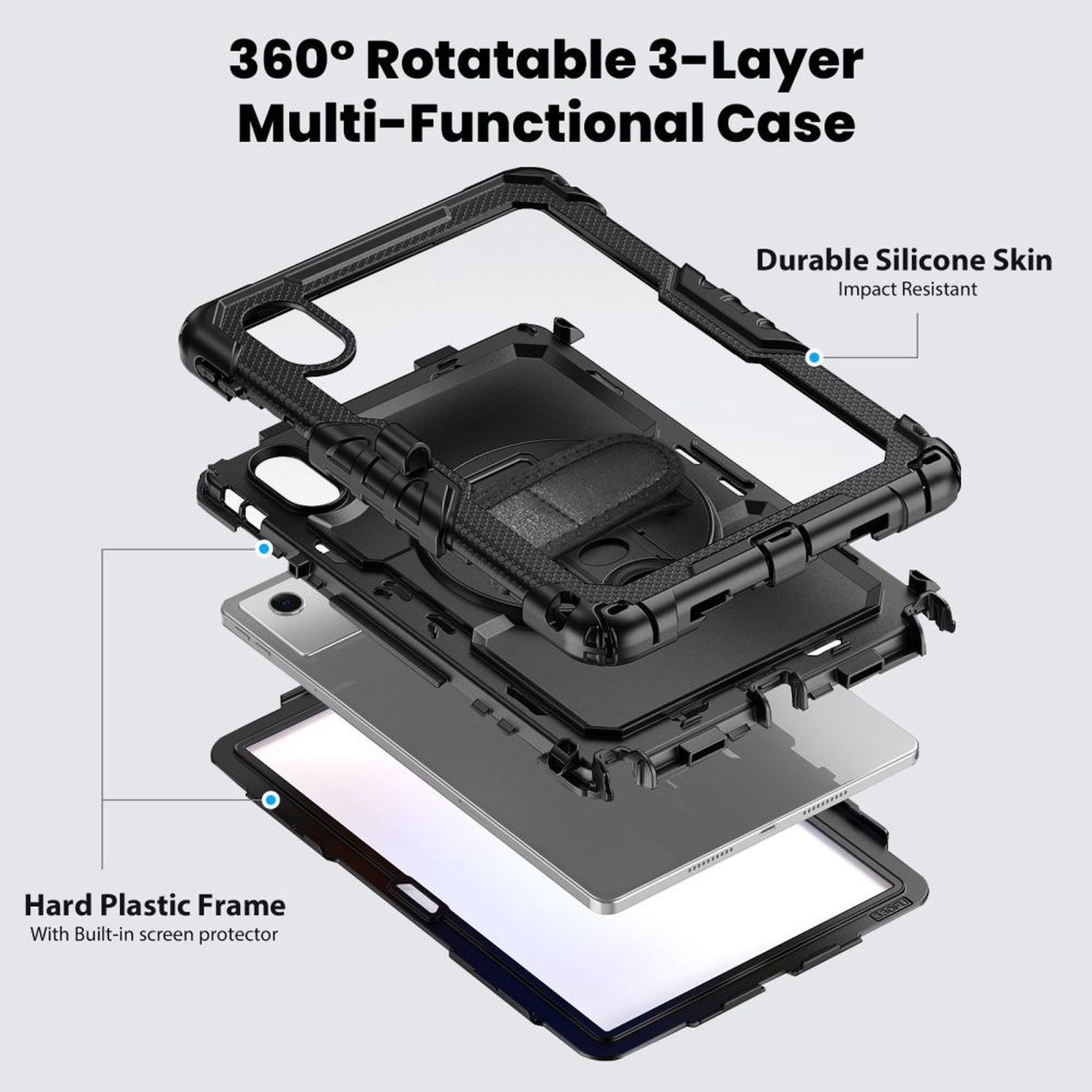 Tech-Protect Case cover for Lenovo Idea Tab 11.0 TB-336 Solid - black – image 5