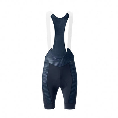 ROCKBROS Men's short cycling shorts with suspenders and insert, Size L - dark blue – image 2