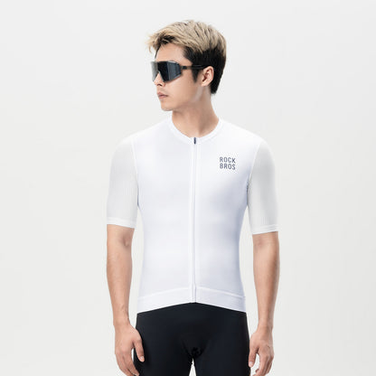 ROCKBROS Short-sleeved cycling jersey, size M - white – image 2