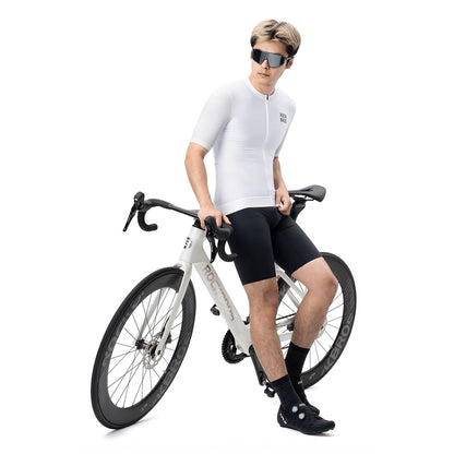 ROCKBROS Short-sleeved cycling jersey, size M - white – image 4