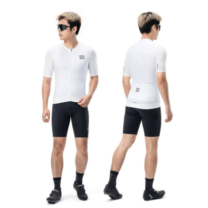 ROCKBROS Short-sleeved cycling jersey, size M - white – image 8