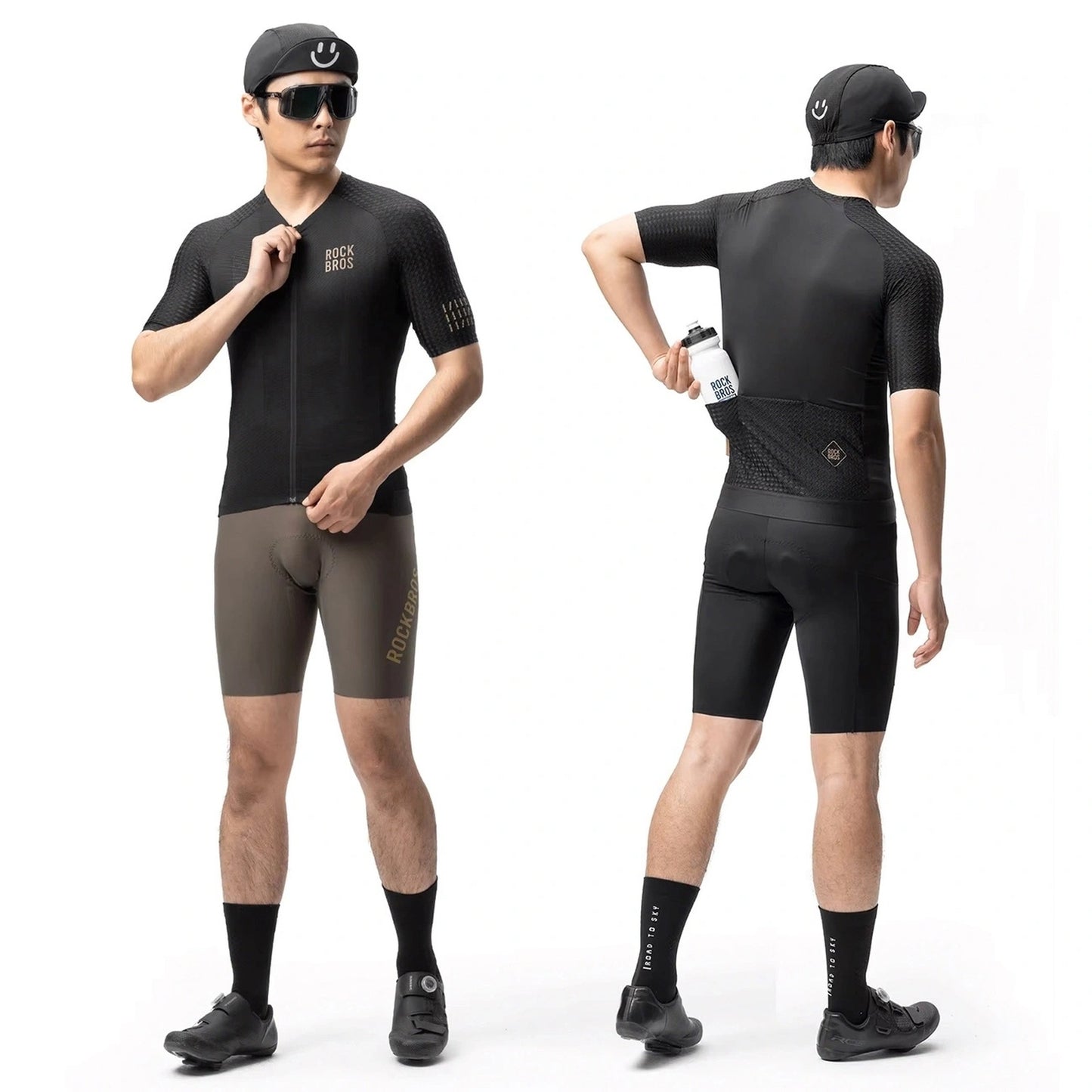 ROCKBROS Diamond short-sleeved cycling jersey, size L - black – image 4
