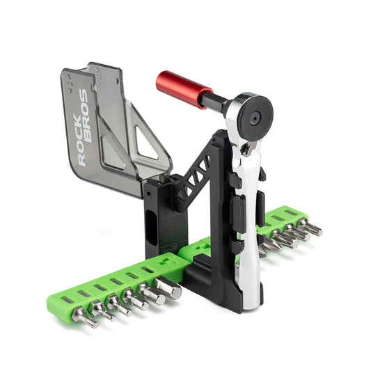 ROCKBROS Multitool bicycle tool set with mini ratchet and bits