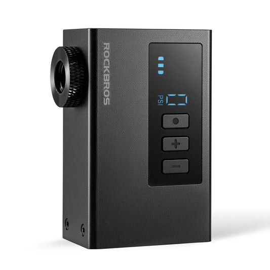 ROCKBROS Battery compressor pump LED 420mAh 120 psi - black