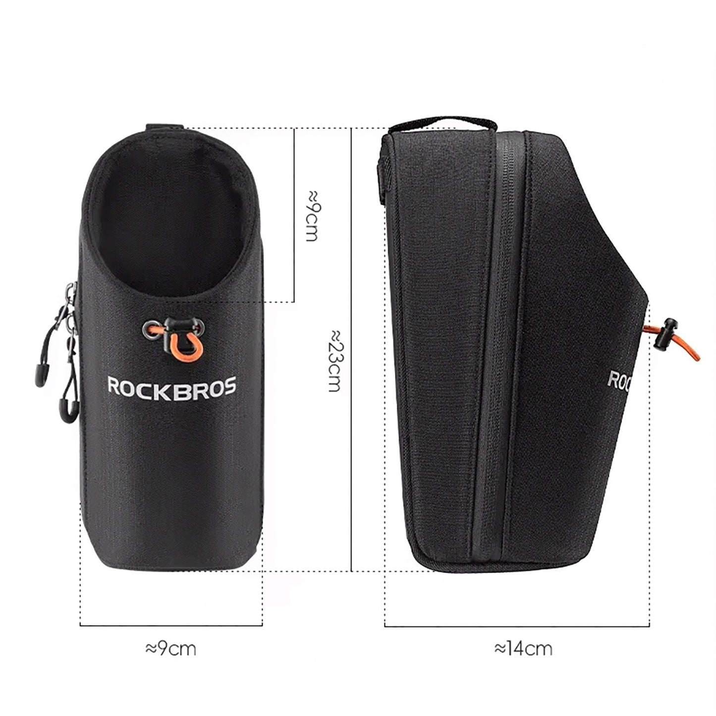 ROCKBROS Scooter handlebar bag with space for a 1.5L water bottle - black – image 7